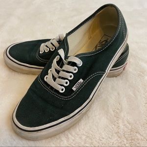 VANS Classic Sneakers, W 9.5 M 8, Green